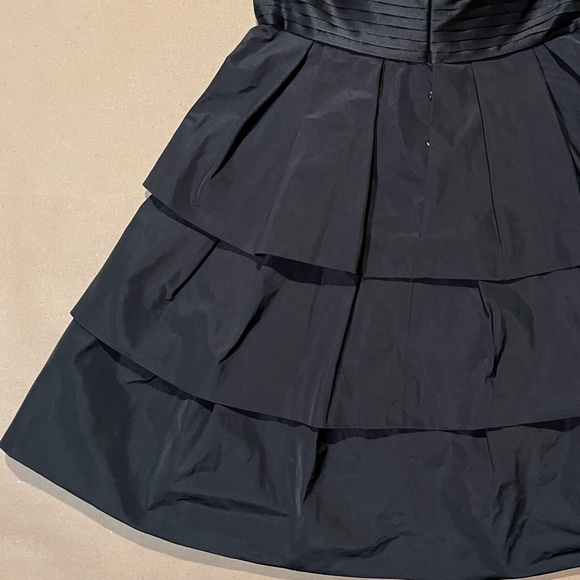 ✨NWoT✨🏷BCBGMAXAZRIA: Black/Cream Fit & Flare Tuxedo Cocktail🍸Dress - Picture 8 of 15